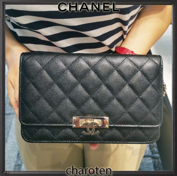 2020最新 シャネル偽物 CHANEL 留め具のCCがエレ女なWOC 20011347